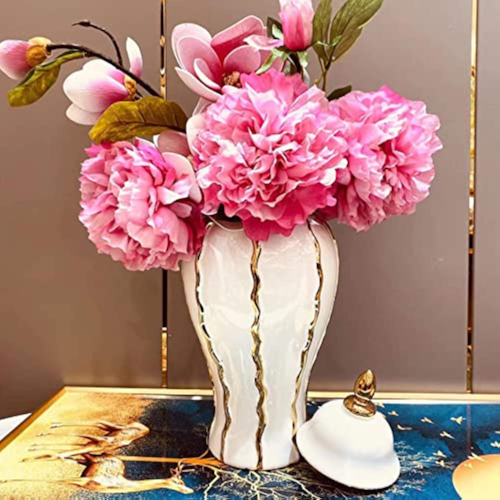 Porcelain Ginger Jar Storage Plants Holder
